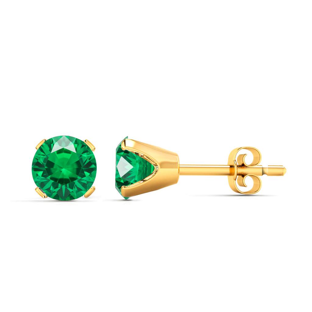 SuperJeweler 2 Carat Gemstone Stud Earrings In Gold-Classic Solitaire Gemstone Earrings All Gemstone Options