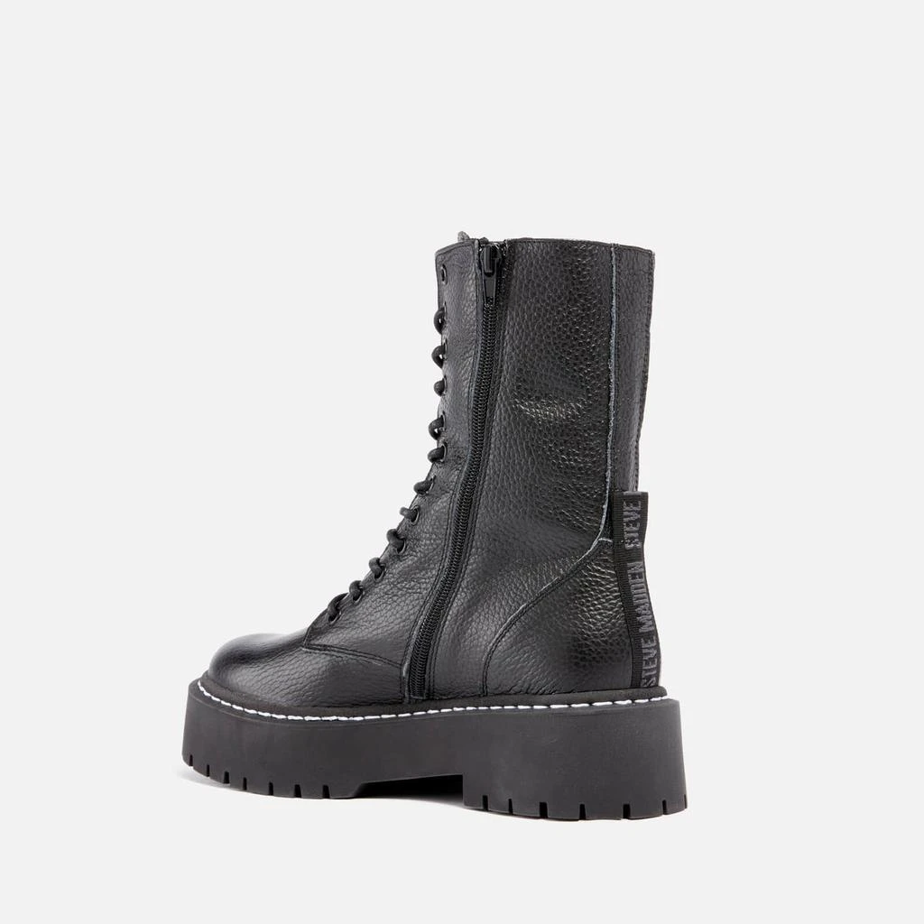 Steve Madden Steve Madden Women's Olly Leather Lace Up Boots 3