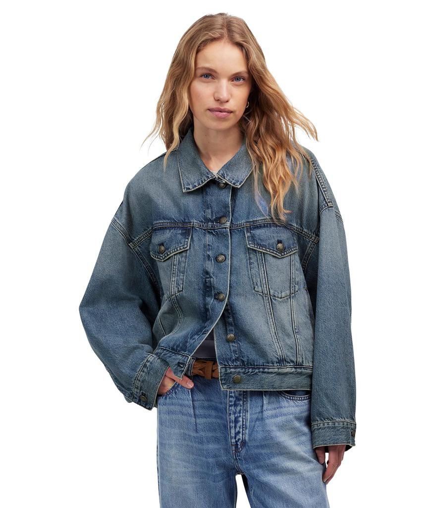 Collarless Trucker In Bouvier Wash – On Sale Now with Up to 16