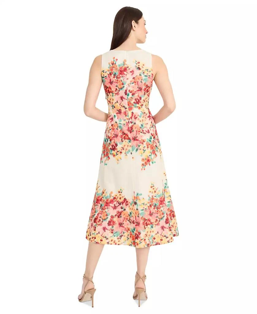 Maggy London Women's Floral-Print Cotton Midi Dress 2