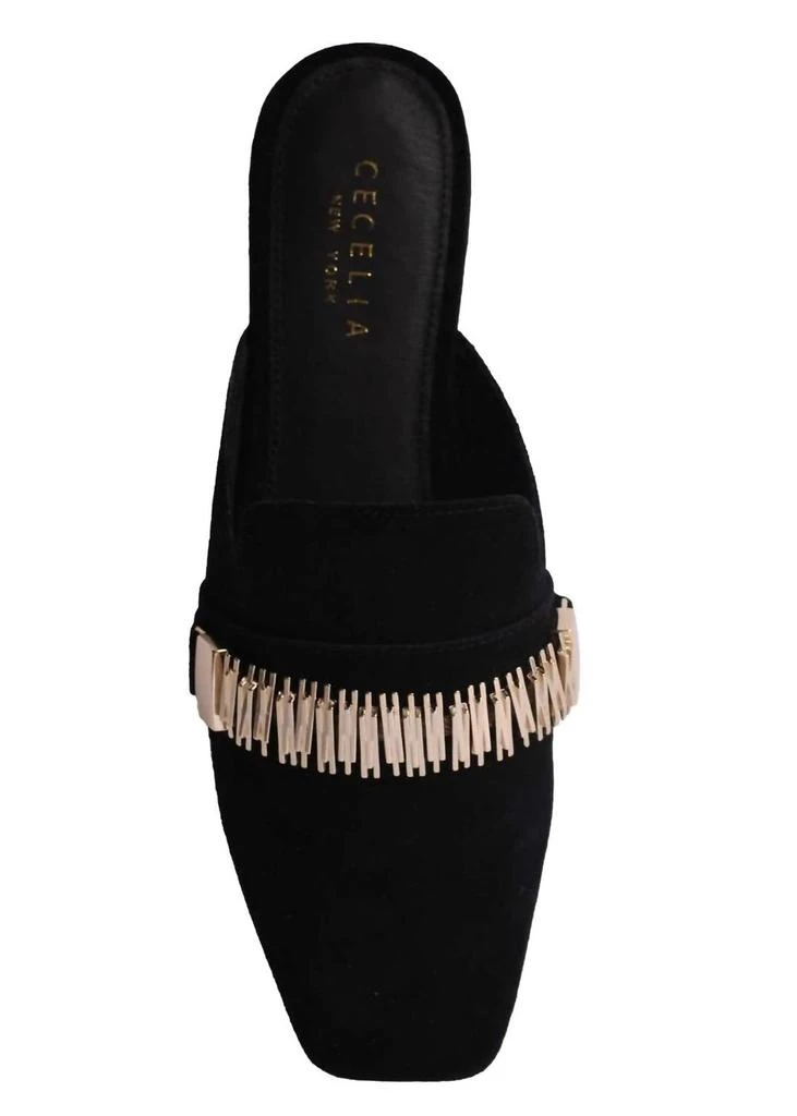 Cecelia New York Women's Flipper Mule In Black Suede 3