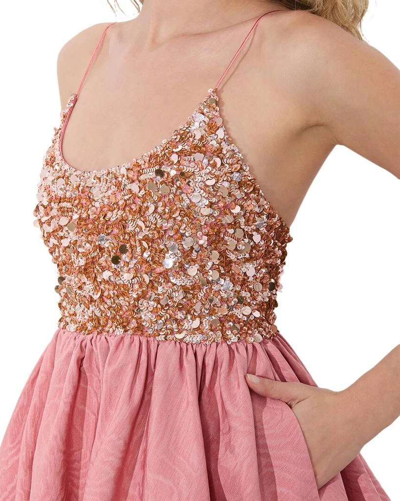Nessa Sequin Empire Waist Bubble Midi Dress – On Sale Now with Up to 74%  Off