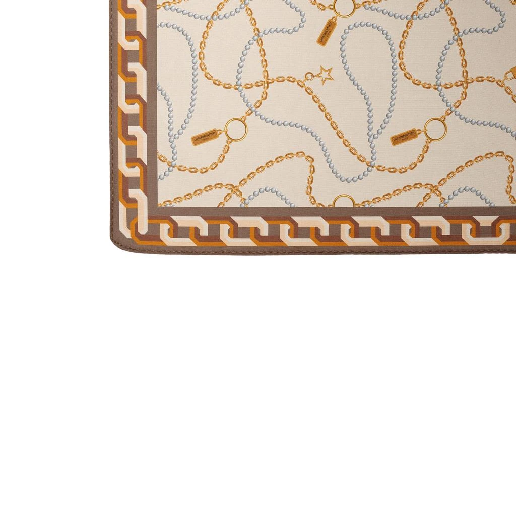 LePARMENTIER Paris Heritage Chain and Pearls Silk Square Scarf 3
