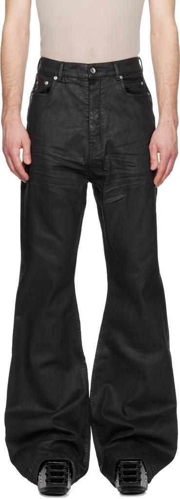 Rick Owens Bolan Bootcut Denim Pants, Wax, 100% Cotton in BOLAN