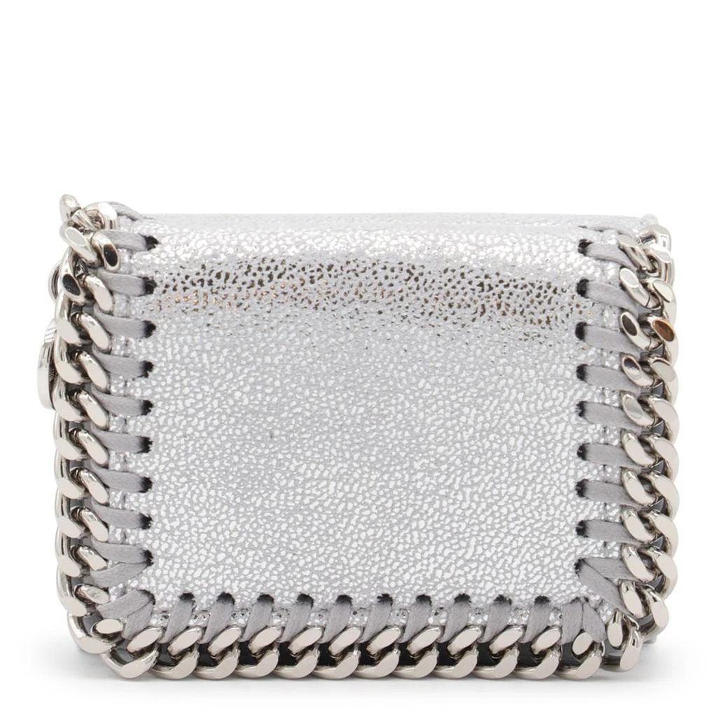 Stella McCartney Stella Mccartney Silver Faux Leather Falabella Wallet 1