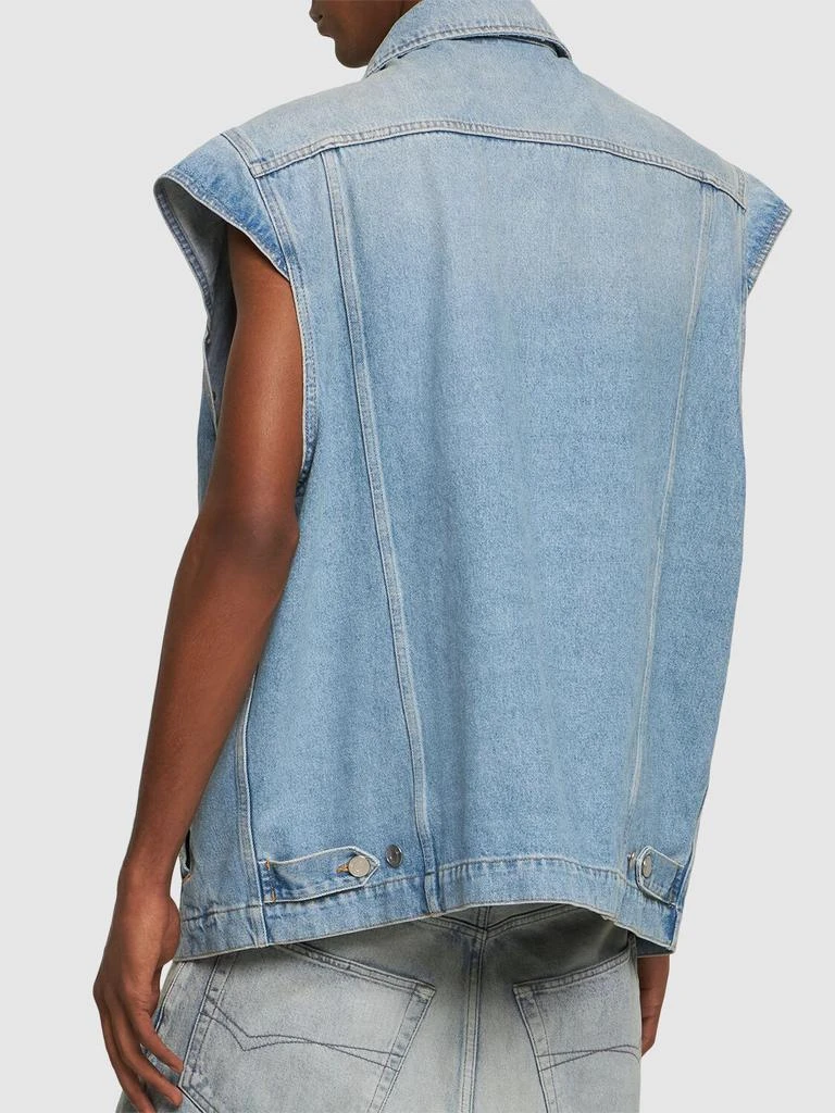 MARTINE ROSE Cotton Denim Vest 2