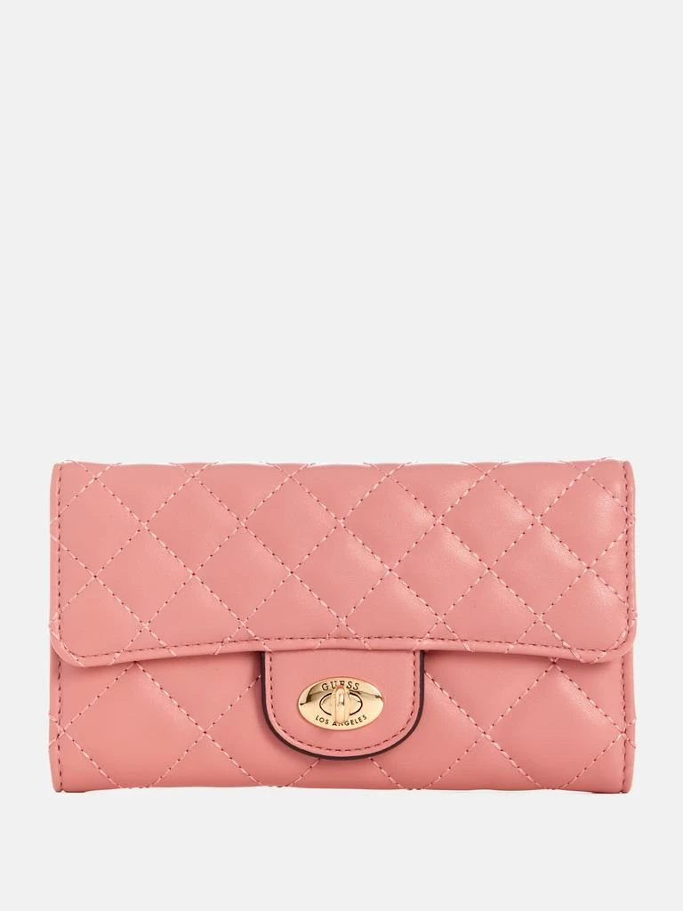 Guess Factory Stars Hollow Quilted Slim Clutch 4