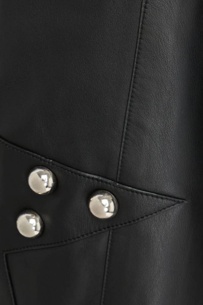 AREA Cutout studded leather mini dress 4