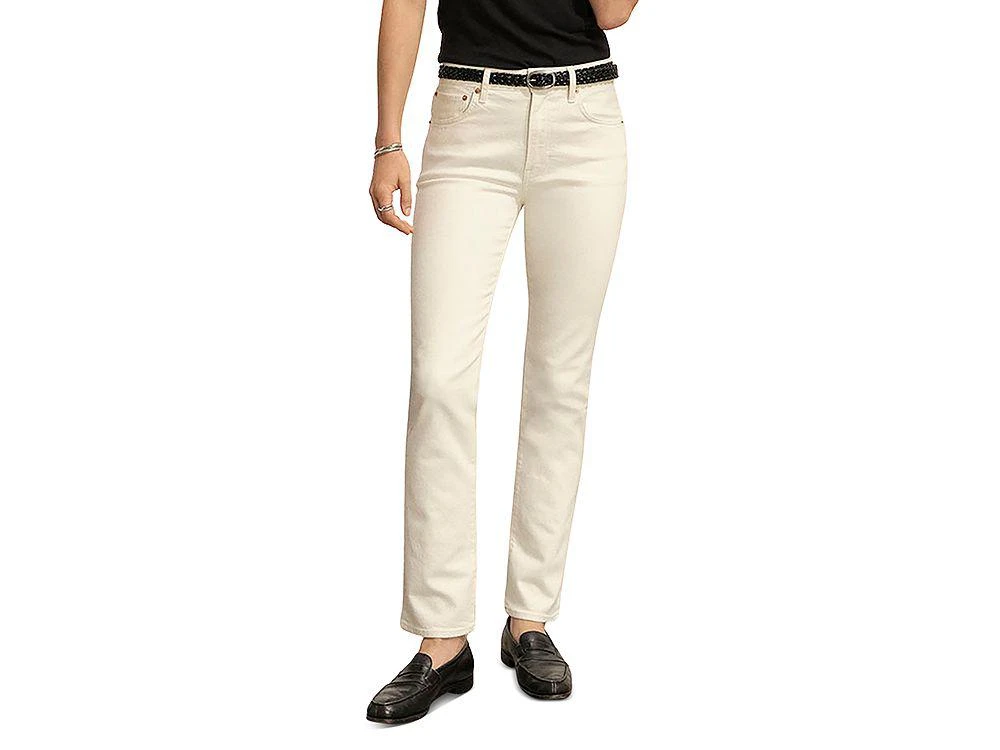Buck Mason High Rise Cigarette Jeans in Natural 1