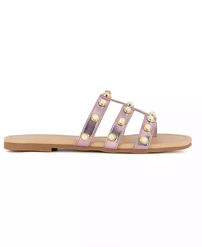 Juicy Couture Women's Zallymae Embellished Slide Flat Sandals 2