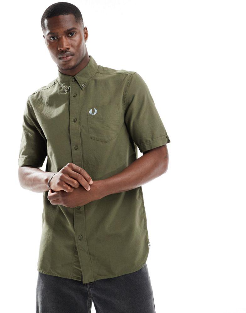 Fred Perry Fred Perry short sleeve oxford shirt in green Green M Chest 38 40 Shirts Free Shipping BeyondStyle