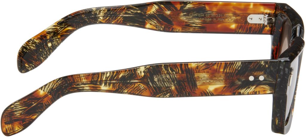 Cutler and Gross Brown The Great Frog Edition Lucky Diamond II Rectangle Sunglasses