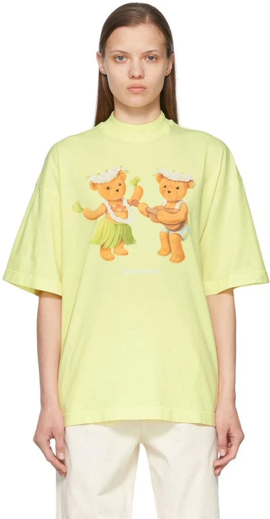 Palm Angels Yellow Dancing Bear T-Shirt 1