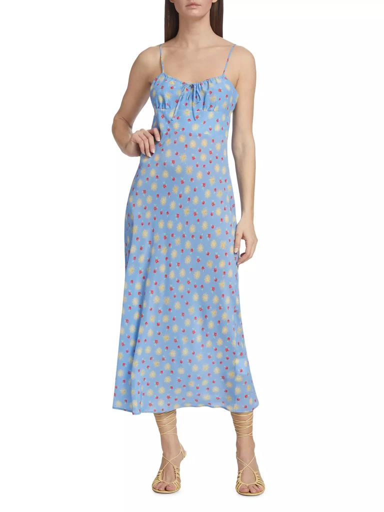 Rixo Lanie Sleeveless Floral Midi-Dress 2