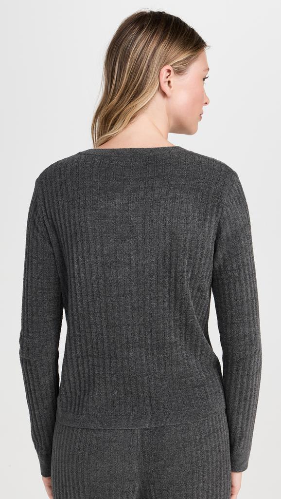 Barefoot Dreams CozyChic Ultra Light Ribbed Button Cardigan