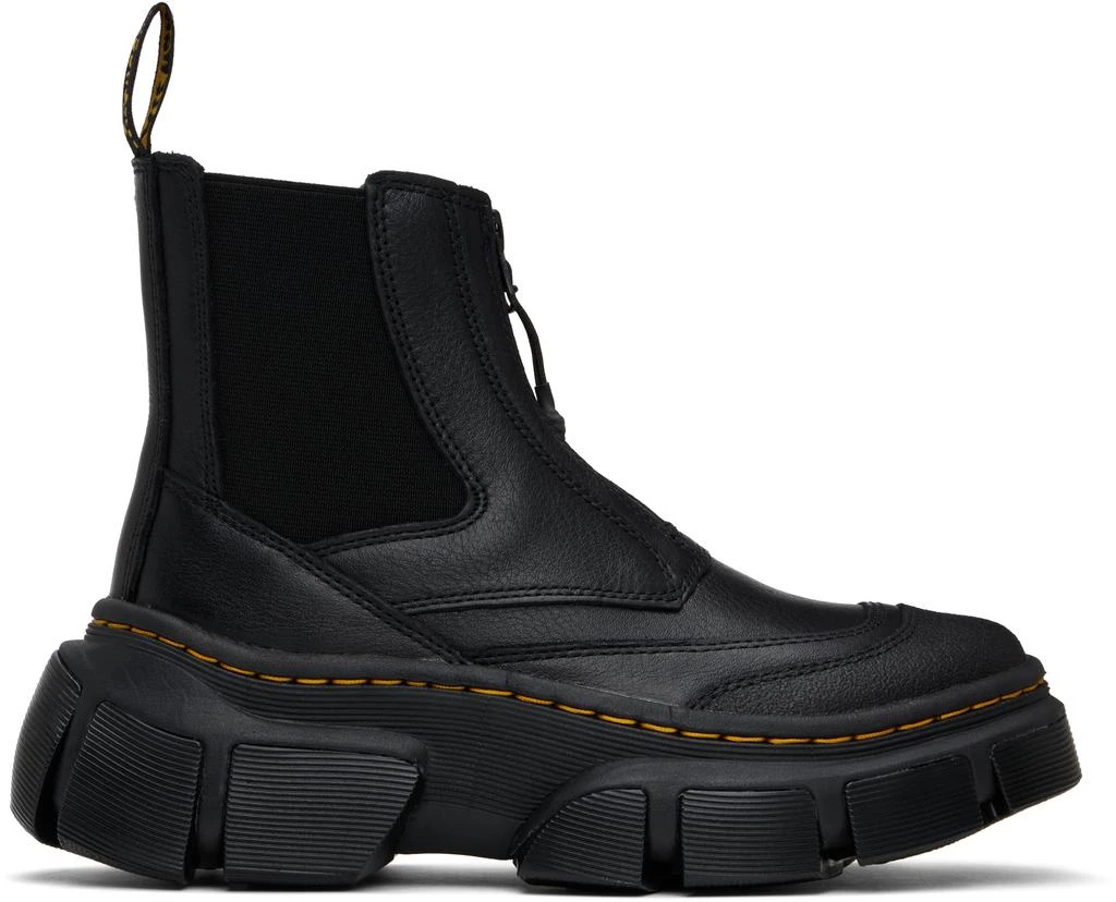 Dr. Martens Black DXML Zip Leather Chelsea Boots 1