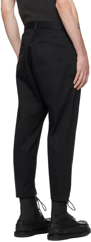 SOPHNET. Black Wide-Leg Trousers 3