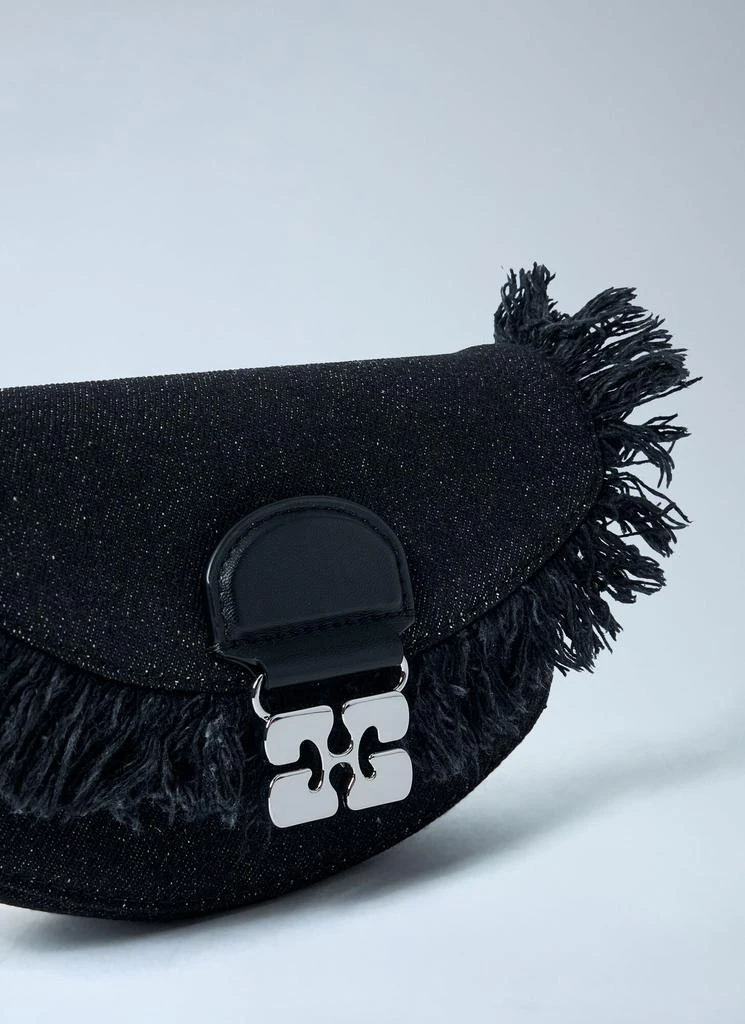 Ganni Mini Apo-G Denim Wallet On-Chain 4