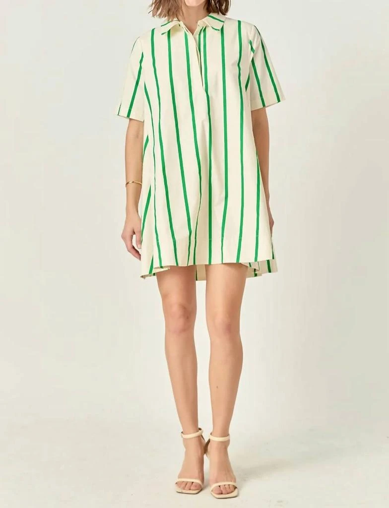 Shop English Factory - Striped Kaftan Mini Dress on Sale at BeyondStyle   Get 50% Off English Factory - Striped Kaftan Mini Dress with Limited-Time  Flash Deals, Exclusive Discounts, and Special Offers.