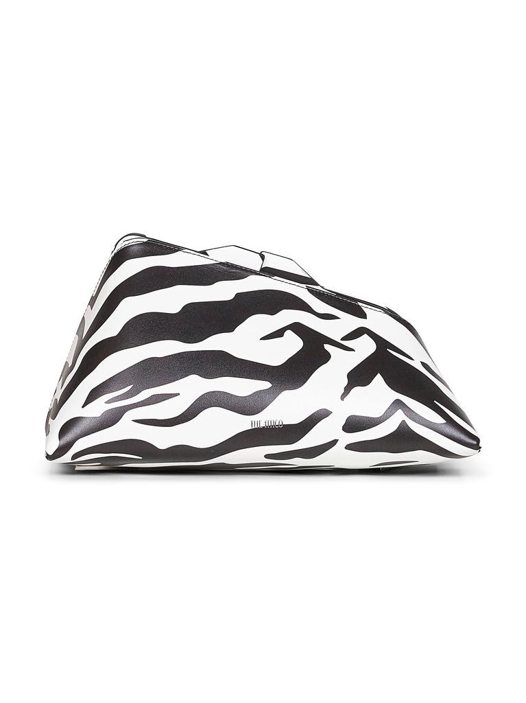 The Attico THE ATTICO | Black and white "8.30PM" oversized clutch bag | Women | PZ