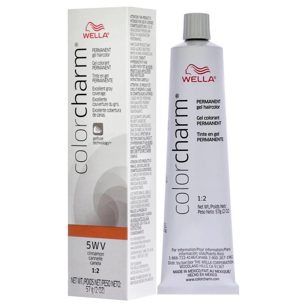 Wella Color Charm Permanent Hair Color Gel - 5WV Cinnamon by  for Women - 2 oz Hair Color 4