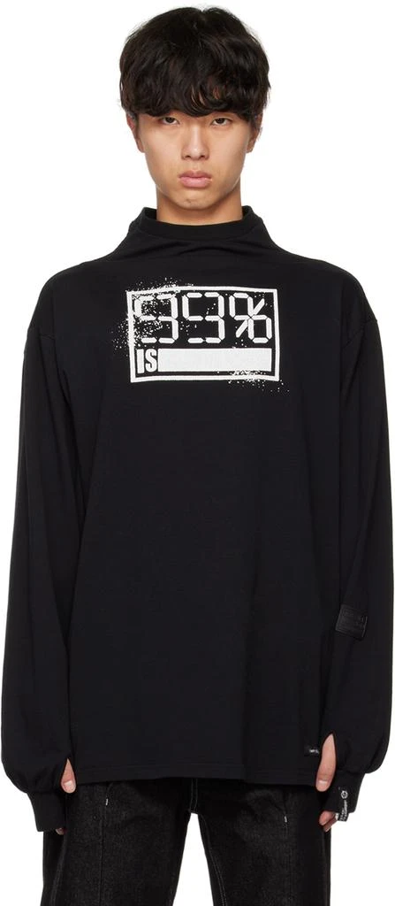 99%IS- Black Myeoksal Long Sleeve T-Shirt 1