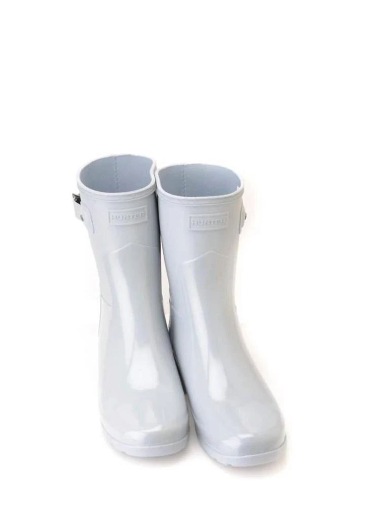 Hunter Women's Refined Short Gloss Duo Rain Boot In Stormy Grey 2
