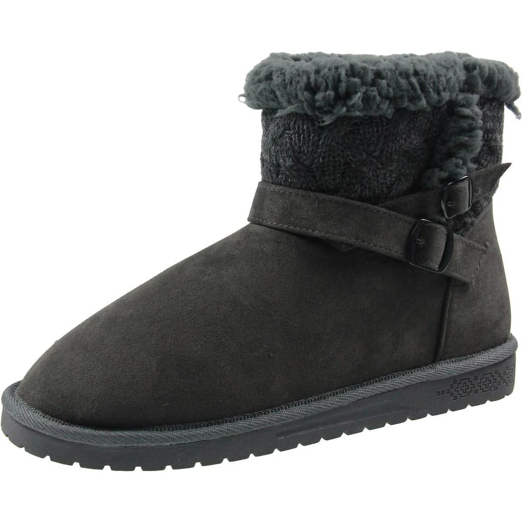 MUK LUKS Alyx Womens Faux Fur Lined Faux Suede Winter & Snow Boots 5