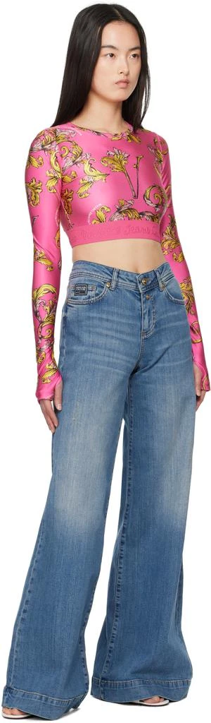 Versace Blue Flared Jeans 4