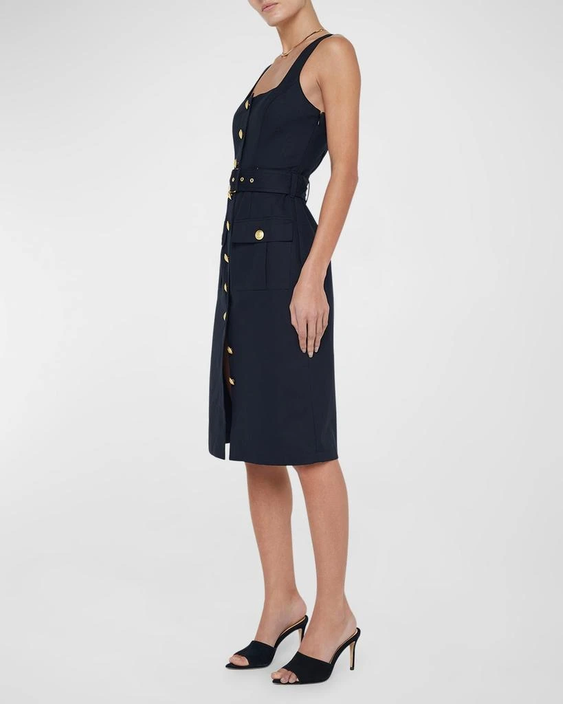 L'Agence Idy Button-Front Tank Dress 5
