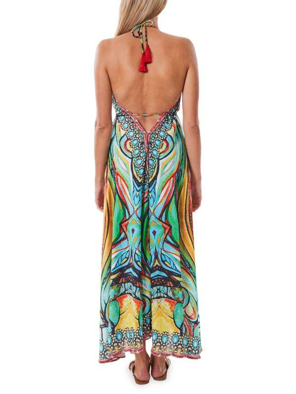 Ranee's Print Halter Coverup Dress 2