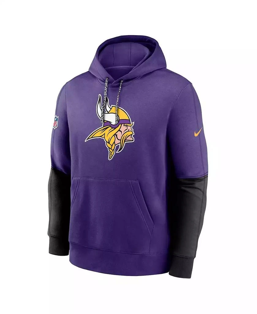 NIKE Men's Purple Minnesota Vikings 2024 Sideline Club Pullover Hoodie 2
