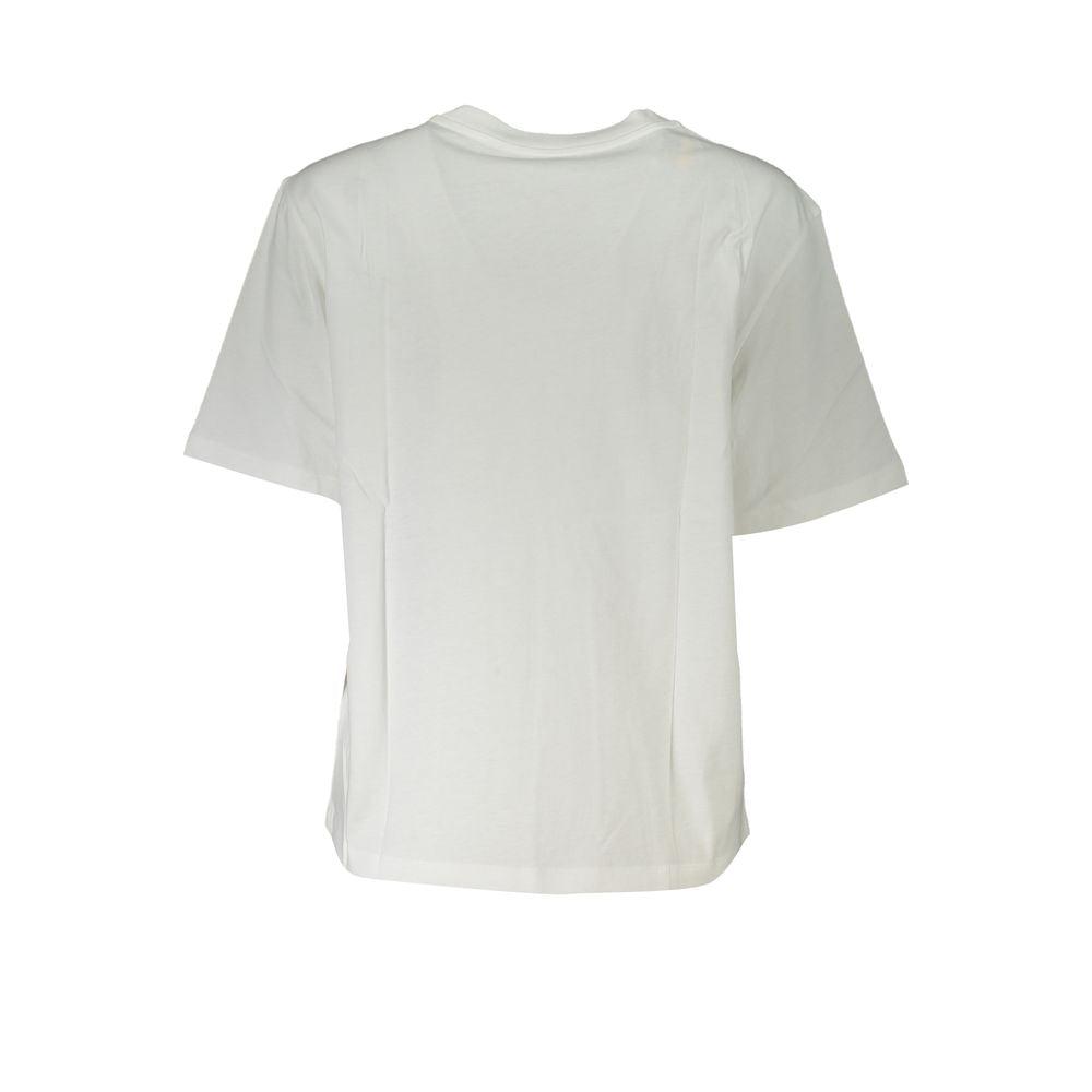 PATRIZIA Elegant Short Sleeve Crew Neck T-Shirt with Rhinestone Women's Detail