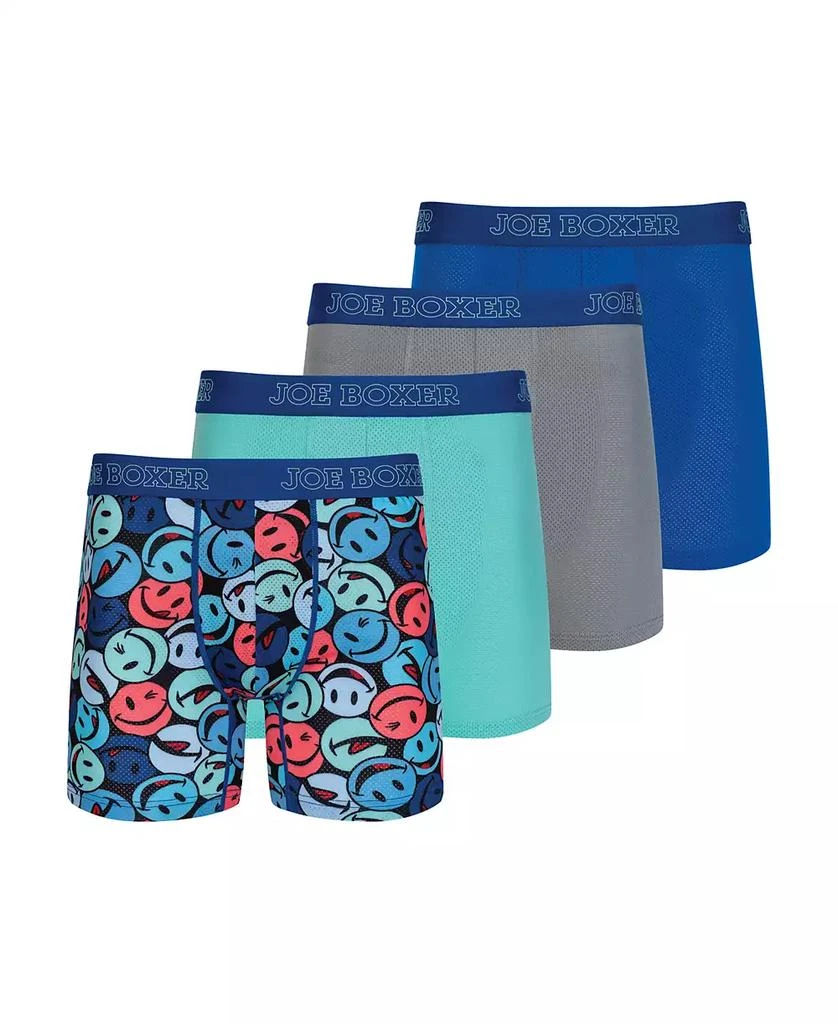 Joe Boxer Men's 4-Pack Micro Mesh Boxer Brief 1