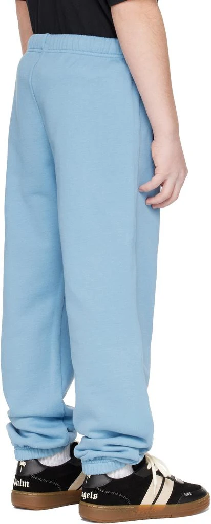 Palm Angels Kids Blue Classic Overlogo Sweatpants 3