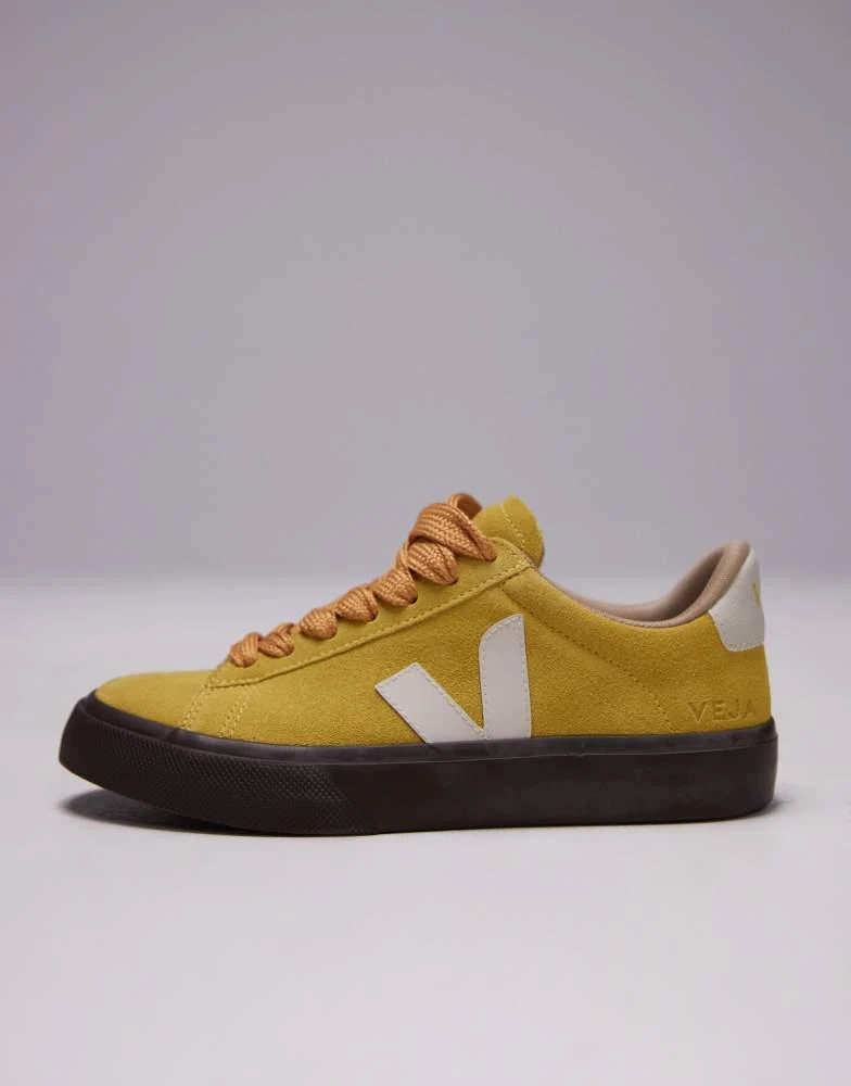 Veja VEJA Campo bold suede trainer in yellow 3