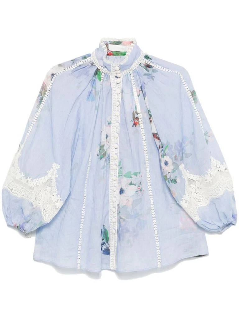 Zimmermann Zimmermann Everley Lace Trim Blouse Clothing 1