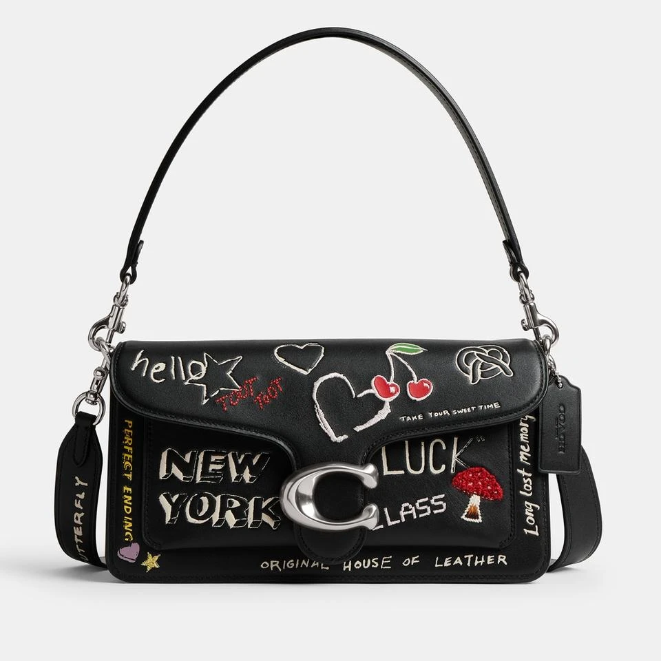 Coach Coach Tabby 26 Sketch Print Leather Shoulder Bag 1