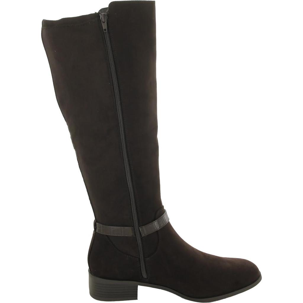 Karen Scott Stanell Womens Faux Suede Round Toe Knee-High Boots