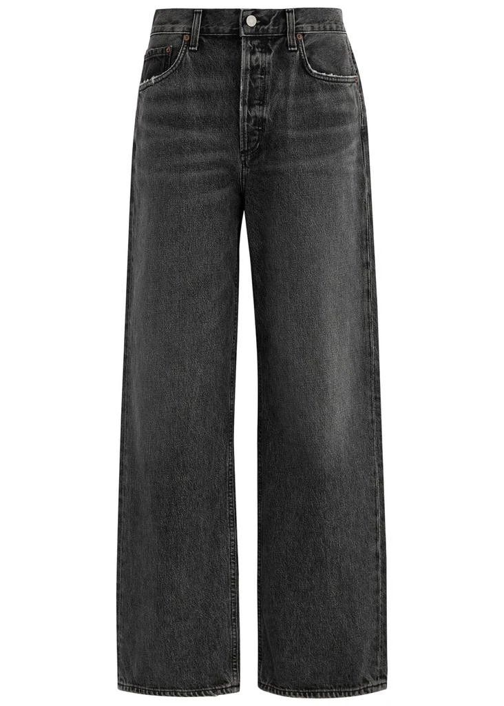 AGOLDE Low Slung Baggy distressed wide-leg jeans 1