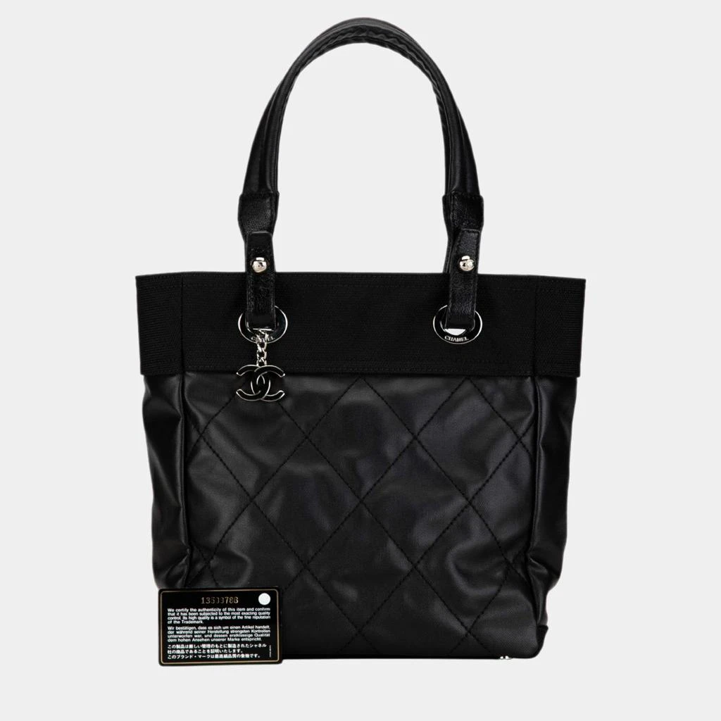 Chanel Chanel Black Paris Biarritz PM Tote 8