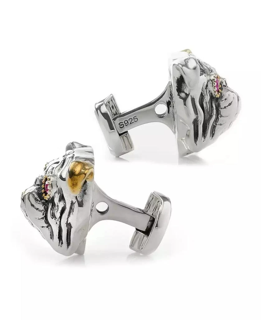 Ox and Bull Trading Co. Men's Sterling Silver English Bulldog Cufflinks 3
