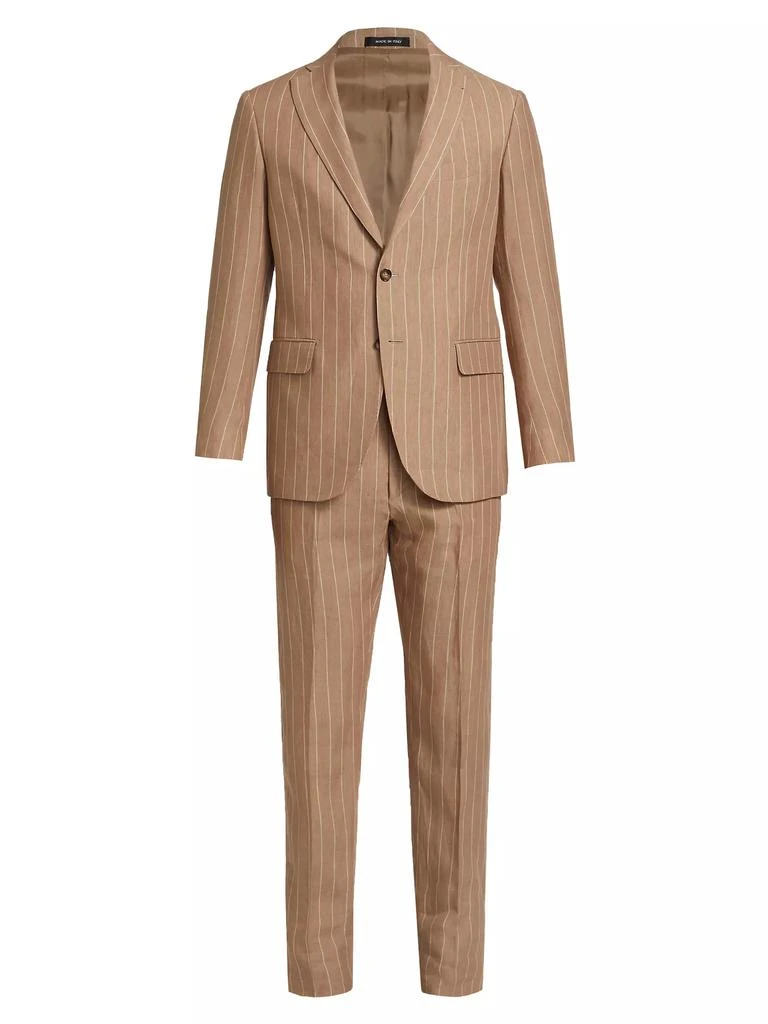 Saks Fifth Avenue COLLECTION Pinstriped Linen Suit 1