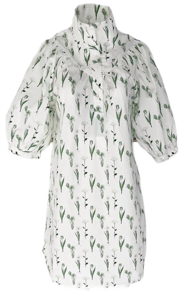 HOLLY SHAE Design Women Laney Dress In Green/white Floral