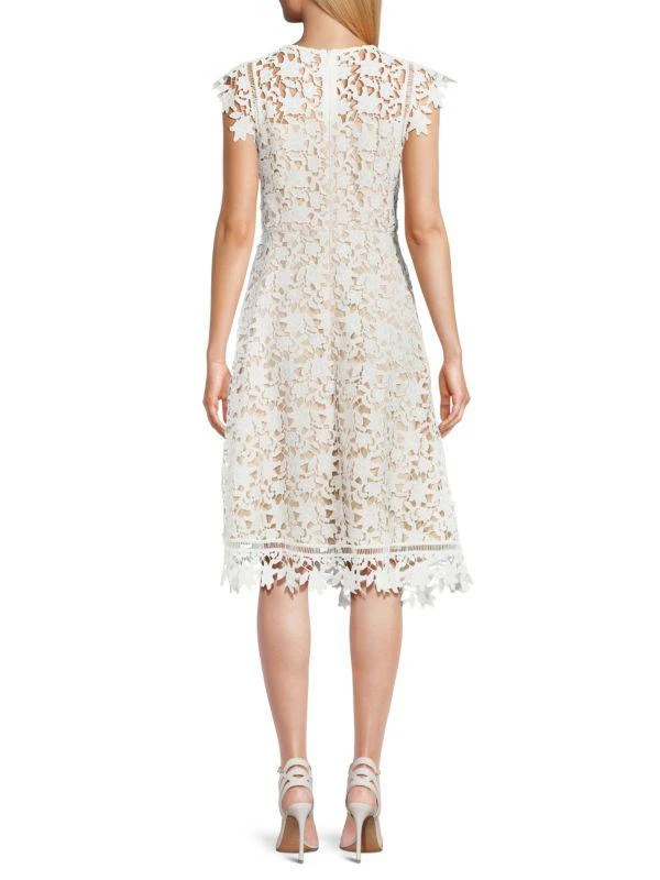 Eliza J Lace Asymmetric Fit & Flare Dress 2