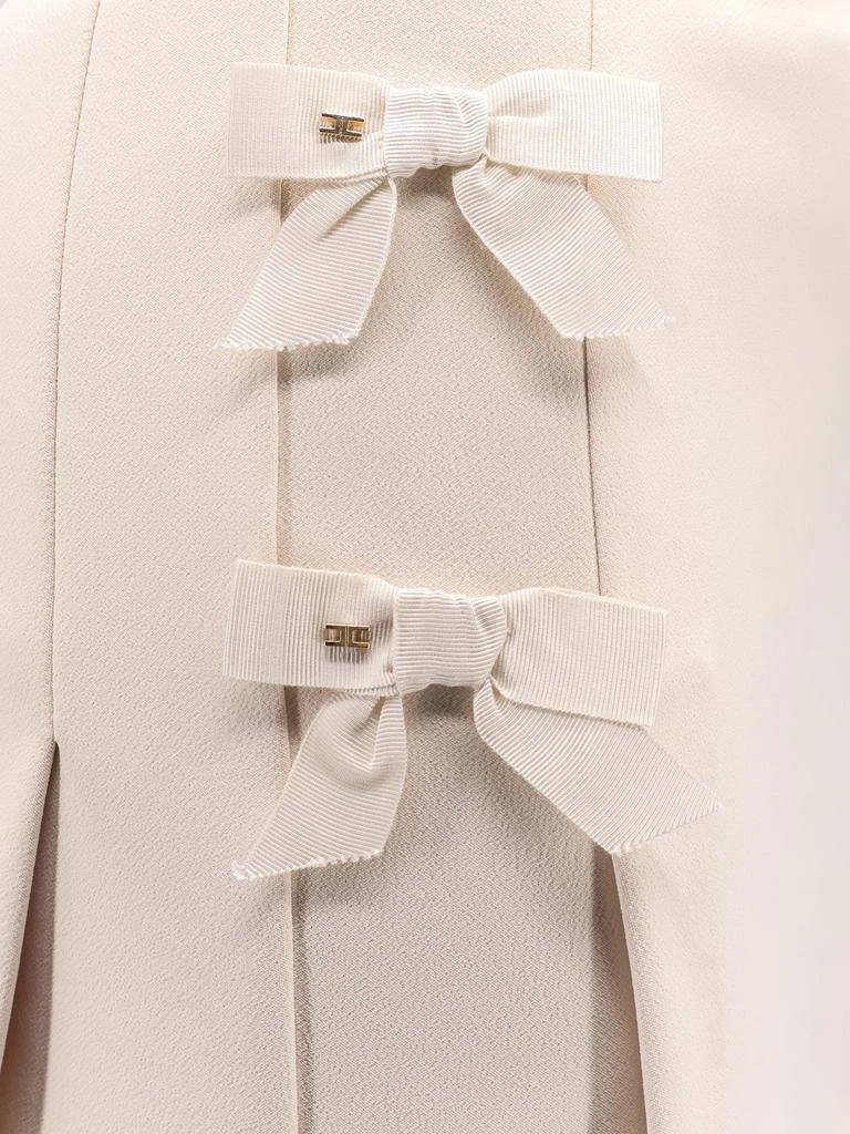 ELISABETTA FRANCHI Crepe shorts with satin bows 3