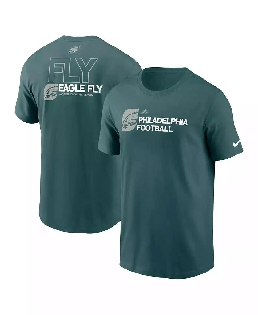 NIKE Men's Midnight Green Philadelphia Eagles Outline T-Shirt 1