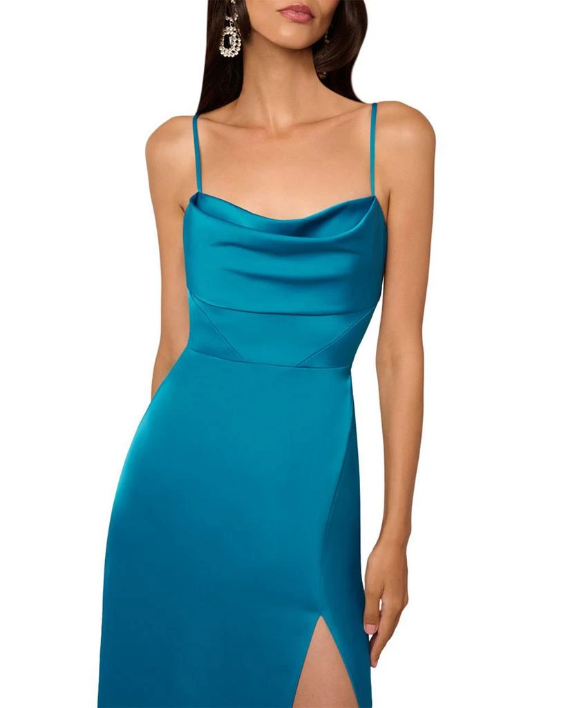 chinese dress ladies Liv Foster Satin Strapless Gown in Black  Suite 201