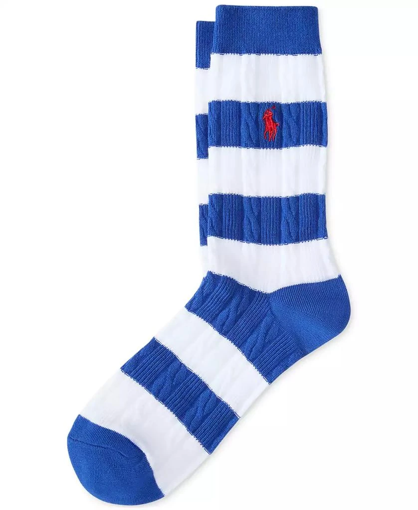 Ralph Lauren Women's Rugby Cable-Knit Socks 1