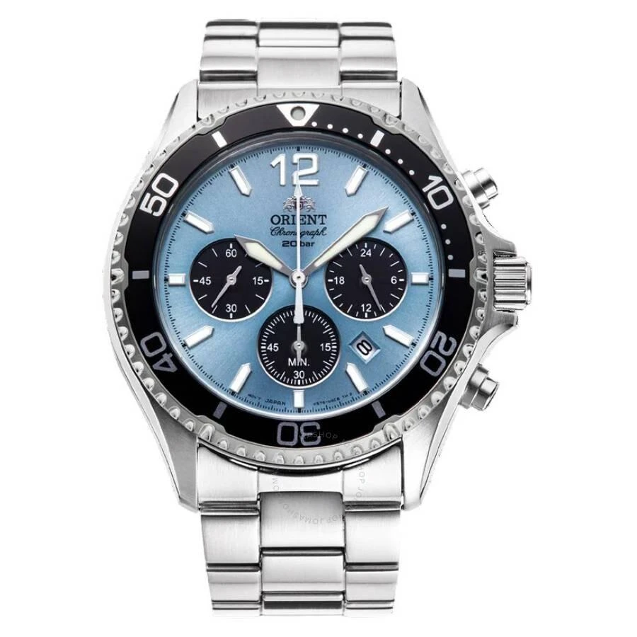 Orient Star Sports Solar Powered Chronograph Blue Dial Men's Watch RATX0206L10B 1